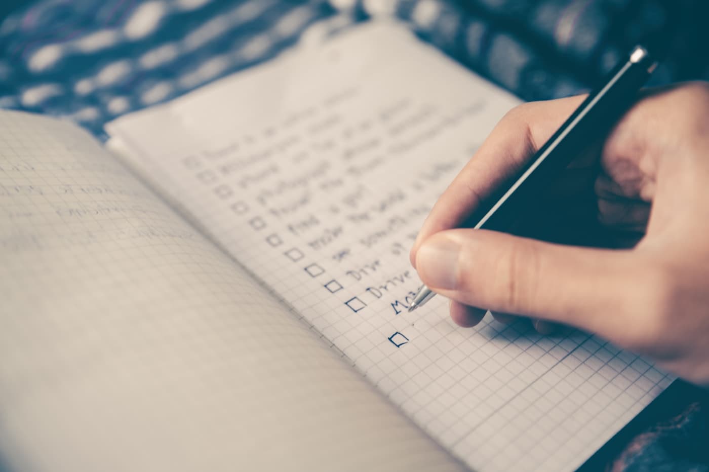 Checklist used to inventory what exists before any cleanup — look, don’t delete yet