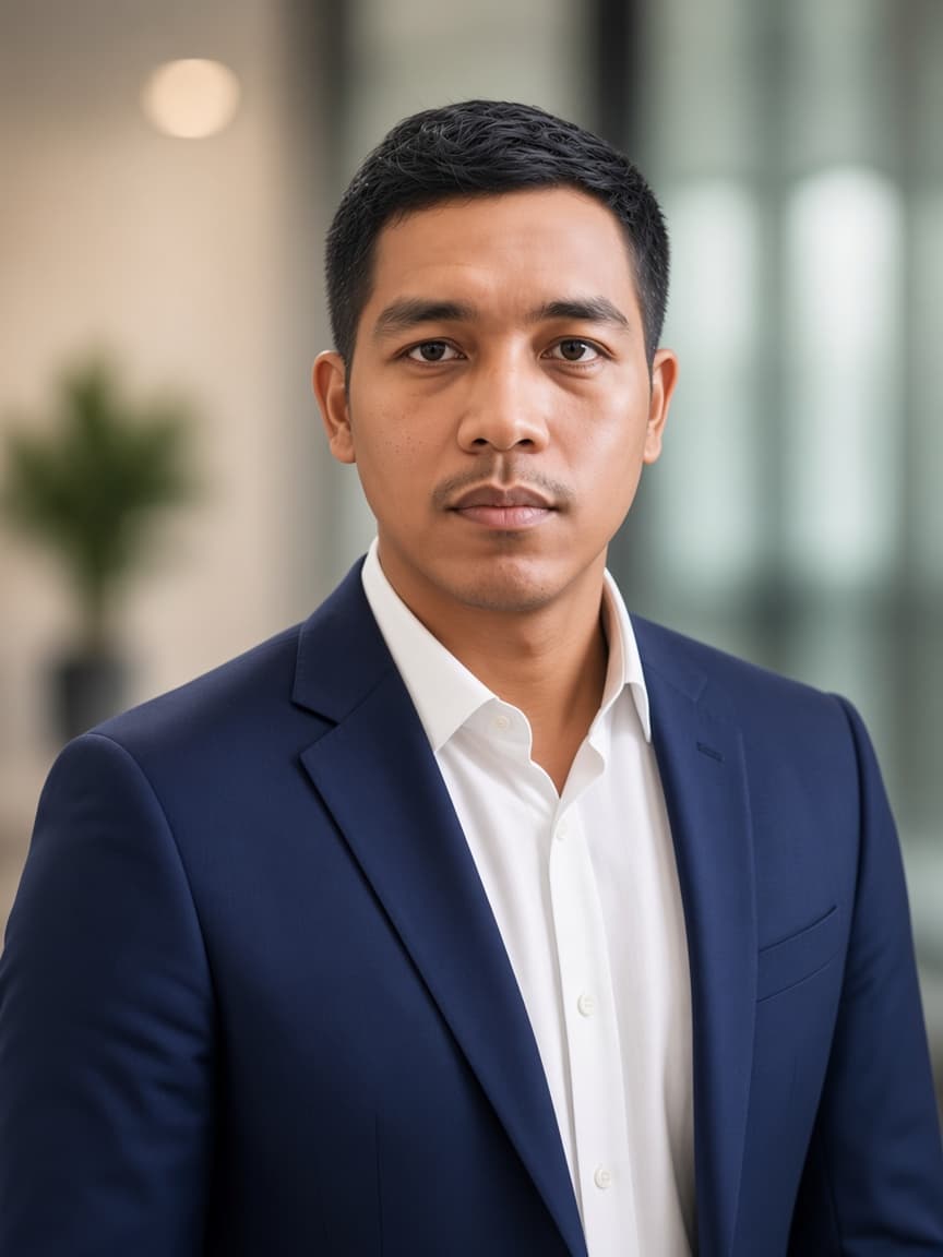 Portrait of Amar Trisbiantoro, CEO of AMA Aroma Cleaning